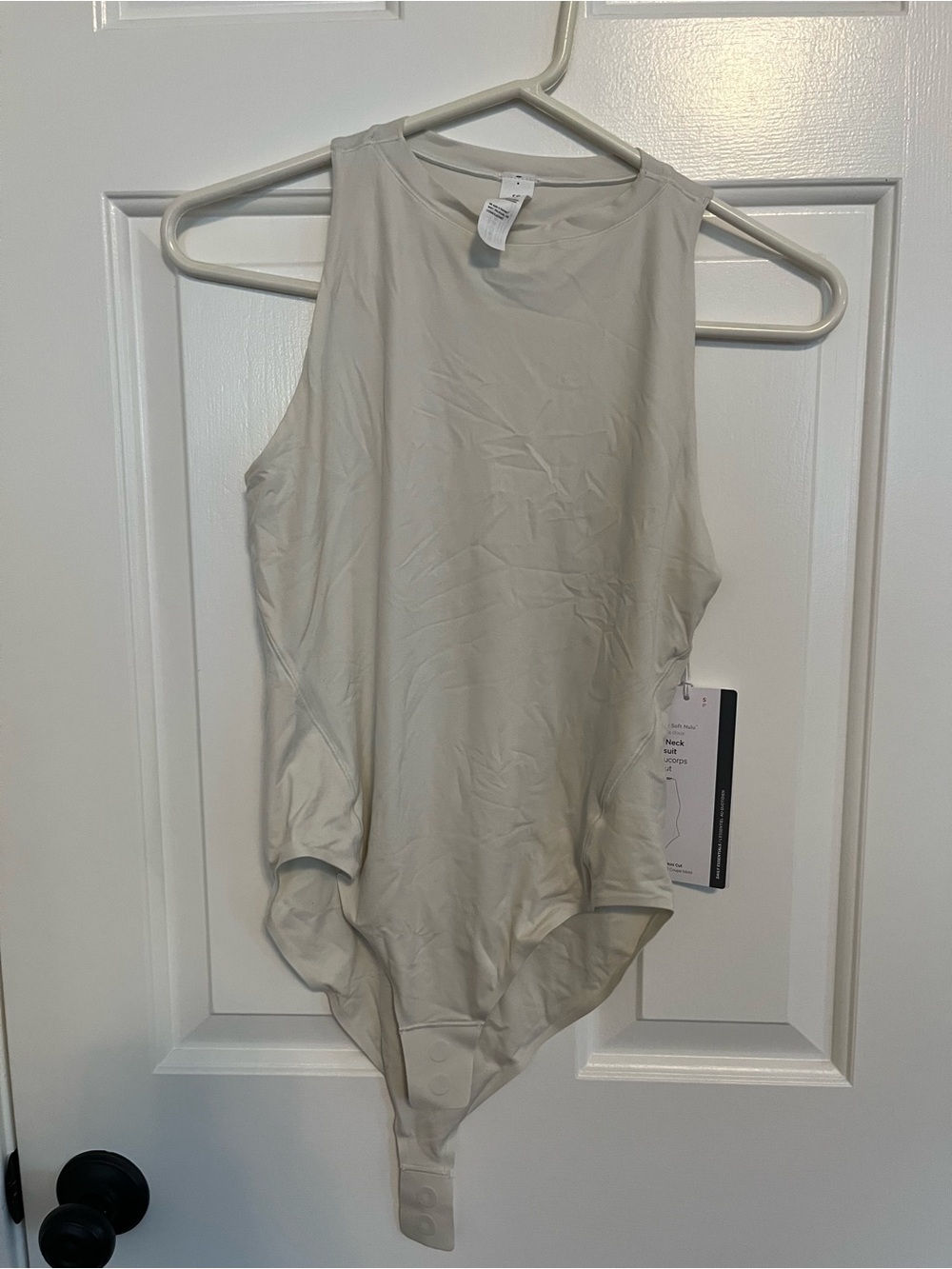 lululemon athletica Light Cream Sleeveless Bodysuit